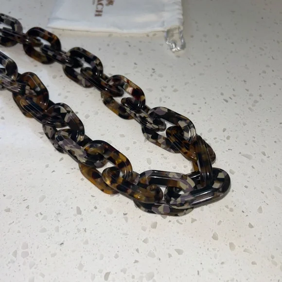 Coach Recycled Resin Strap in Tortoise Multi - Picture 5 of 6
